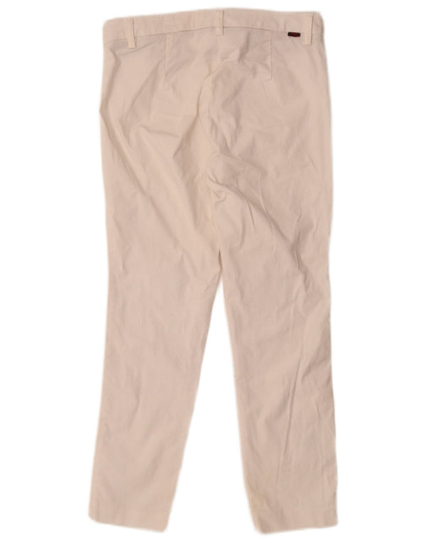 Kappa Pantalon court pour femme IT 38 XS W28 L24 Blanc Coton
