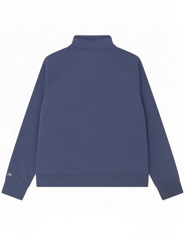 Ellesse Veste de survêtement graphique pour femme UK 14 Bleu marine moyen Coton