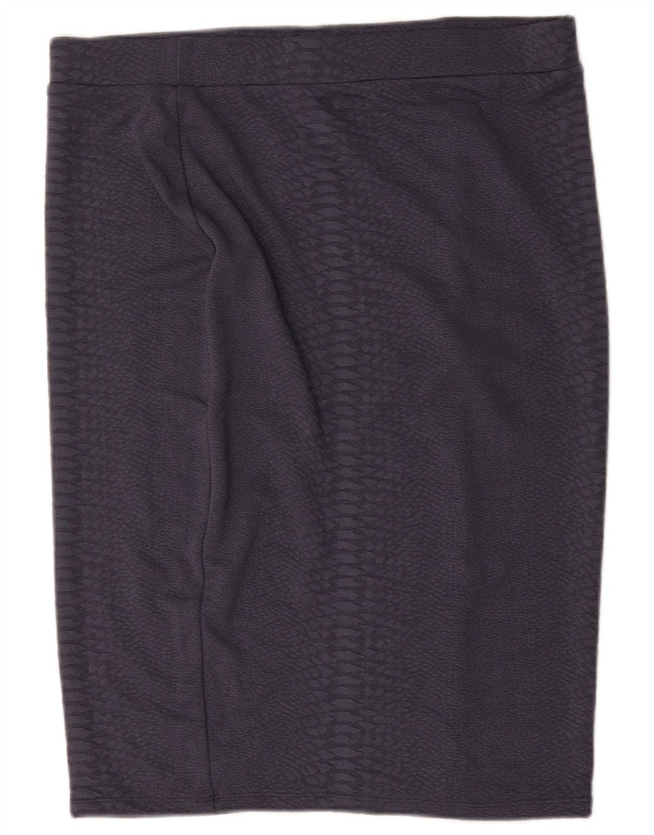 Marks & Spencer Jupe crayon femme UK 18 XL W36 Gris Polyester