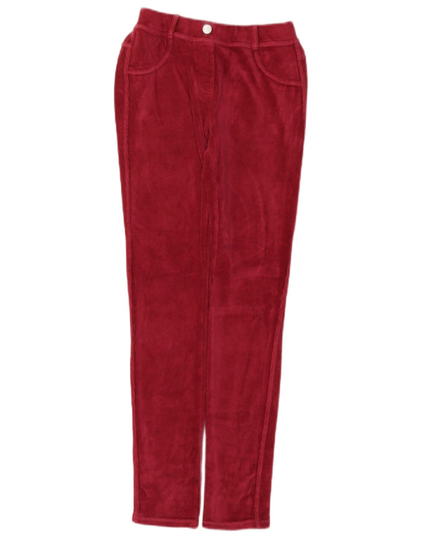Benetton Pantalon Slim en Velours Côtelé Fille 11-12 Ans 2XL W24 L29 Bordeaux