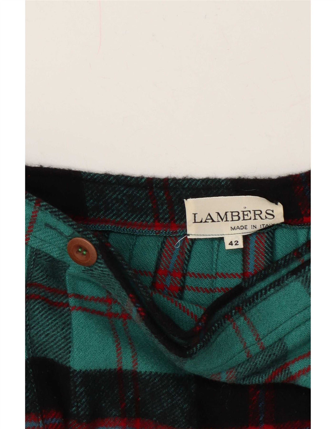 Lambers Jupe plissée Wrap Knife pour femme IT 42 Medium W28 Turquoise Check