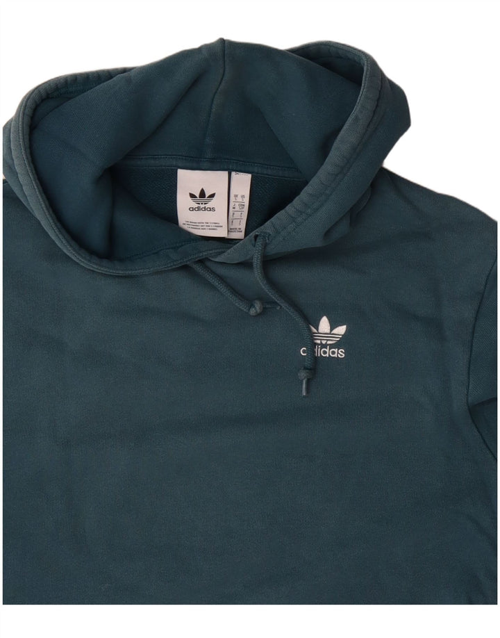 Adidas Pull à capuche pour homme Petit Bleu Coton