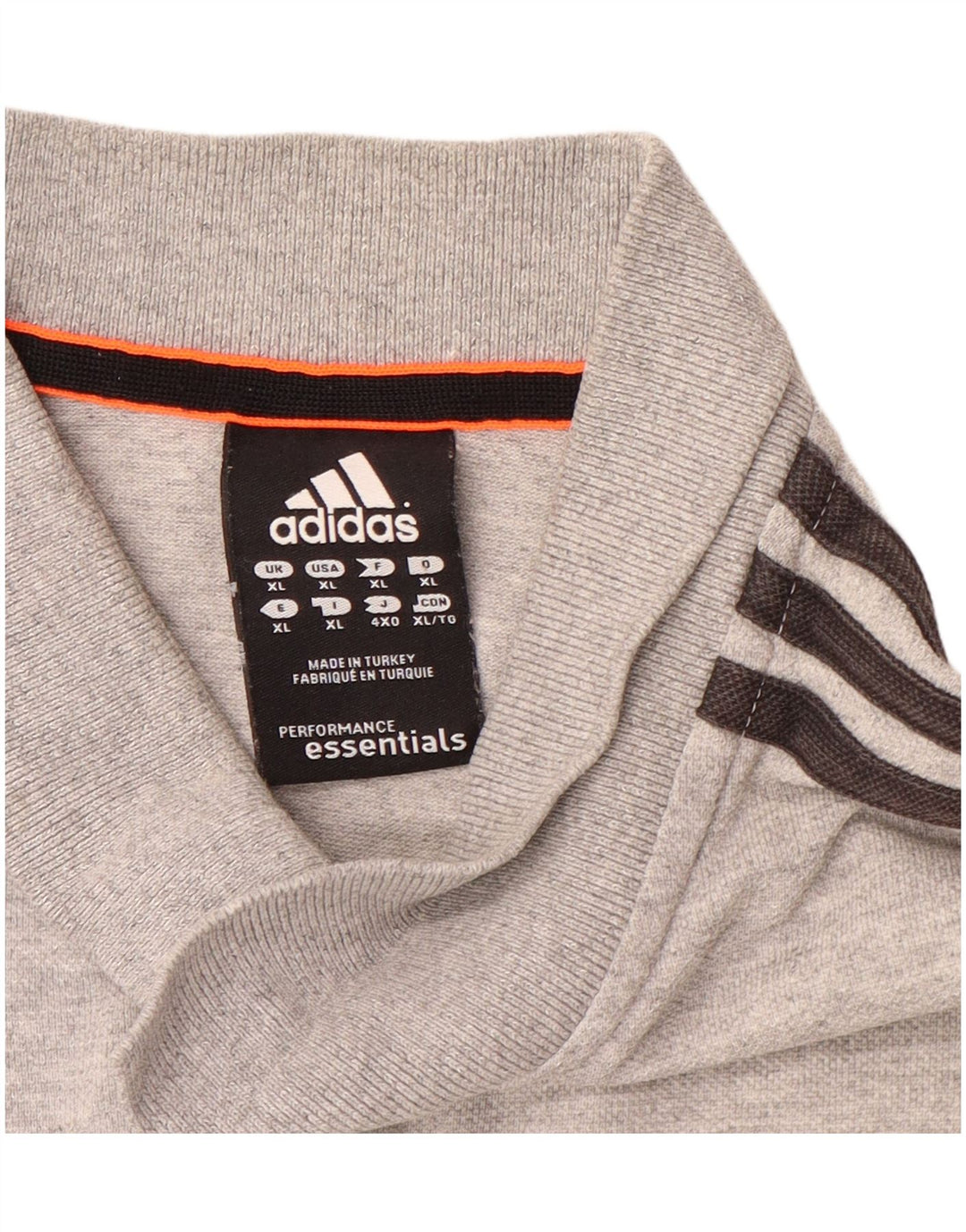 ADIDAS Mens Climalite Polo Shirt XL Grey Cotton