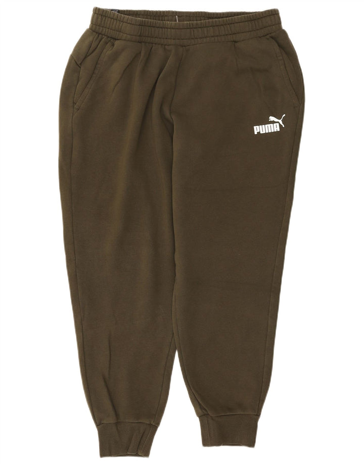 PUMA Mens Tracksuit Trousers Joggers XL  Khaki