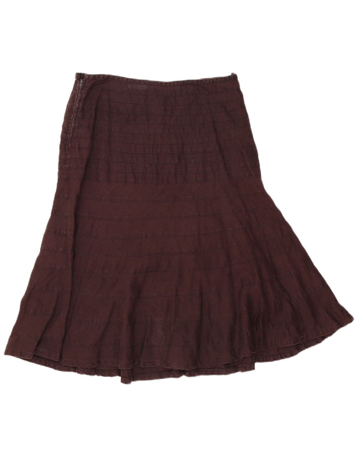 Fenn Wright Manson Jupe trapèze pour femme UK 14 Large W30 Marron rayé