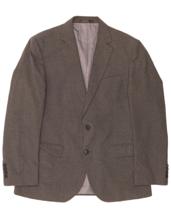 Marks & Spencer Veste blazer à 2 boutons coupe régulière pour homme UK 40 Gris moyen