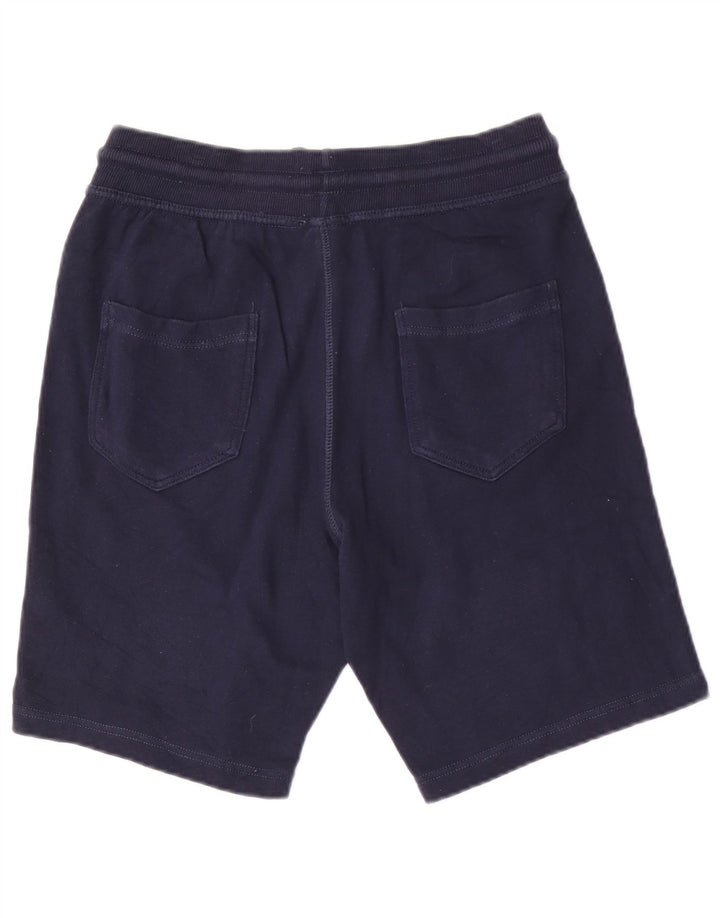 Benetton Short de Sport Homme Bleu Marine Moyen Coton