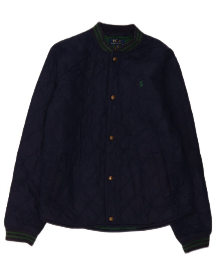 Polo Ralph Lauren Veste matelassée garçon 15-16 ans XL Bleu marine Polyester