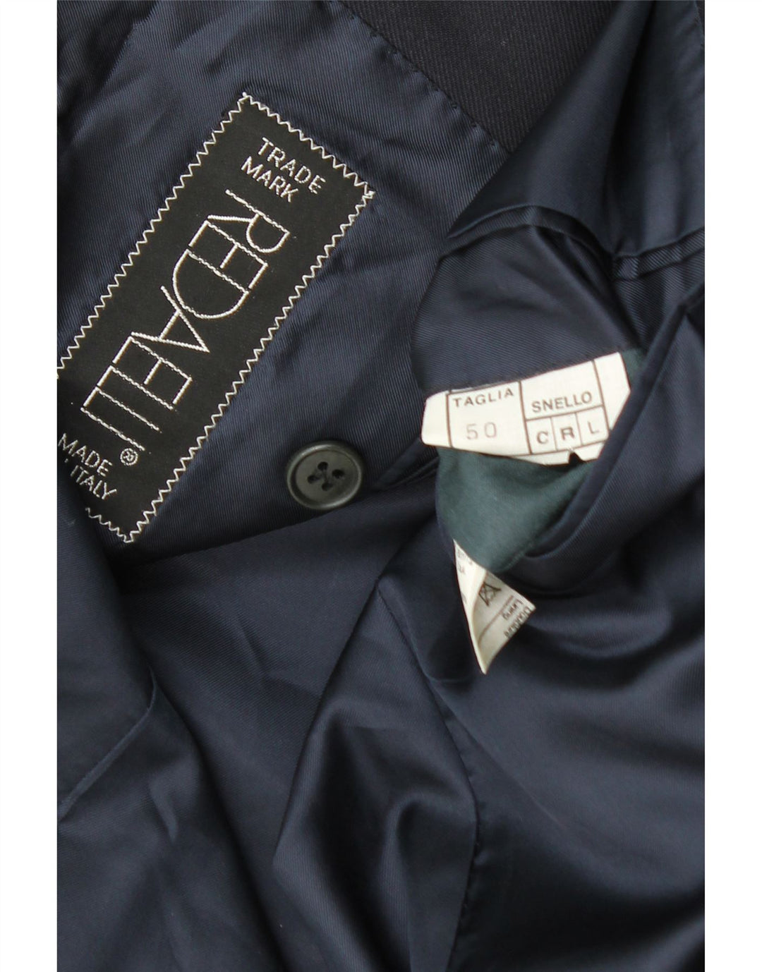 Redaelli Veste Blazer Croisée Homme IT 50 Large Bleu Marine