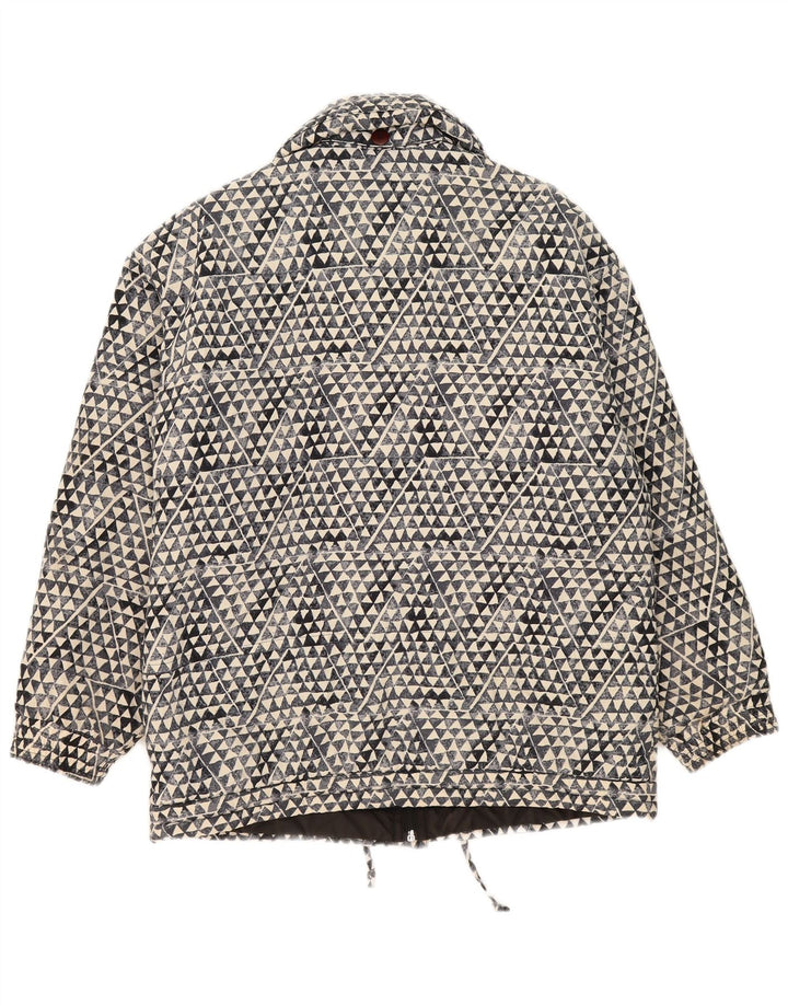 Colmar Veste matelassée surdimensionnée pour femme US 8 Bleu marine moyen géométrique