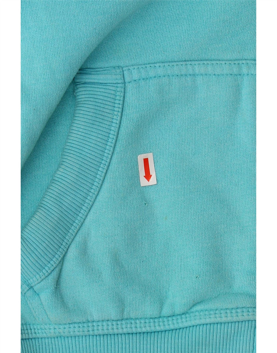 SUPERDRY Pull à capuche zippé pour femme UK 10 Petit Bleu Coton