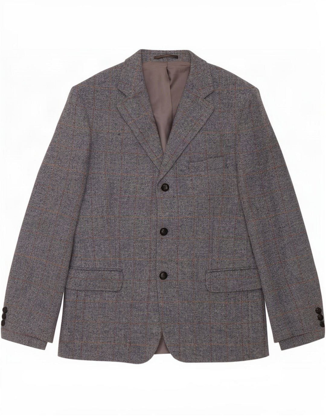Avoca Veste Blazer 3 Boutons Homme UK 42 XL Laine Grise