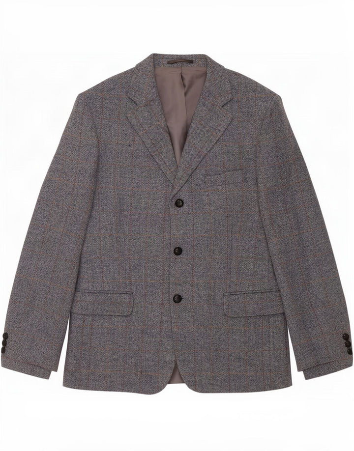 Avoca Veste Blazer 3 Boutons Homme UK 42 XL Laine Grise