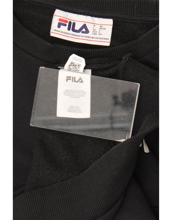 Fila Sweat-shirt pour homme en coton color block Noir Small