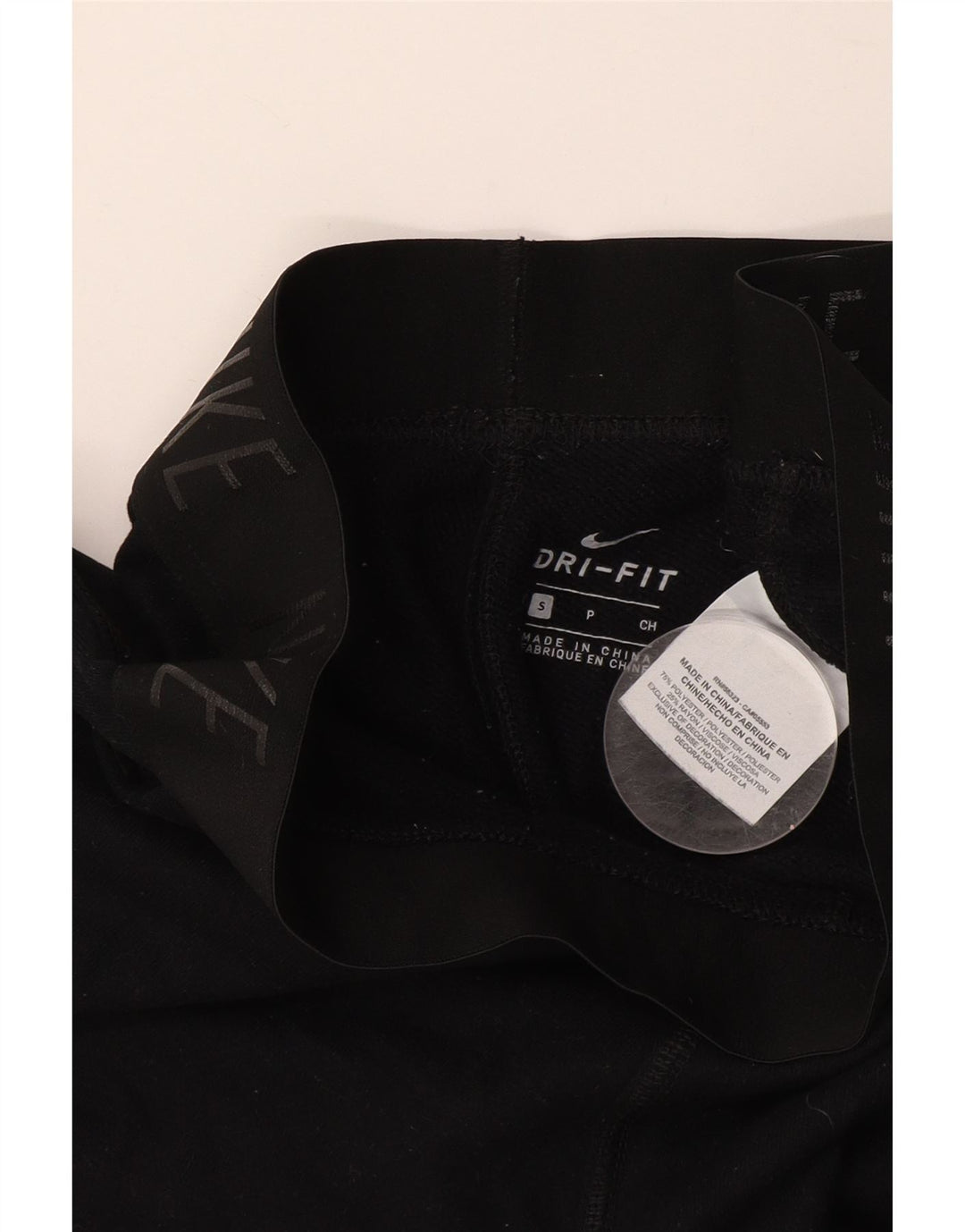 NIKE Pantalon de survêtement graphique Dri Fit pour femme UK 10 Small Noir