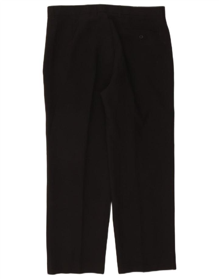 Marks & Spencer Pantalon Chino Droit Homme W36 L29 Noir Polyester