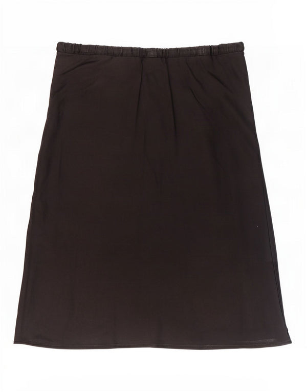Topshop Jupe trapèze pour femme UK 12 Medium W30 Noir Viscose