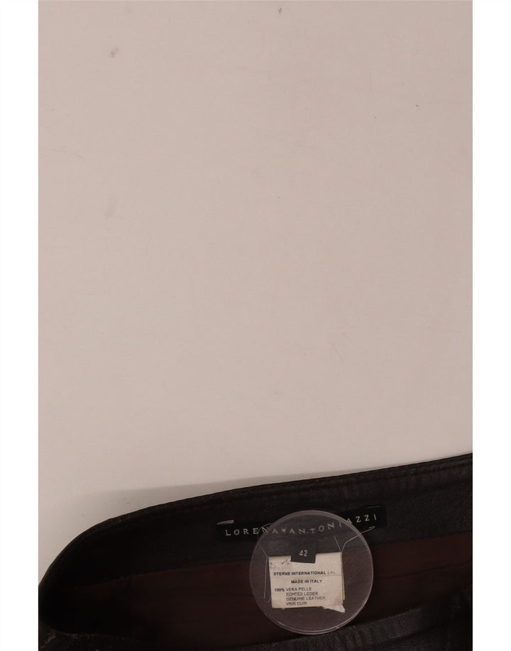 Lorena Antoniazzi Jupe en cuir pour femme IT 42 Medium W26 Cuir marron