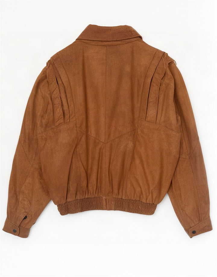 veste en cuir homme vintage UK 40 Grand Marron