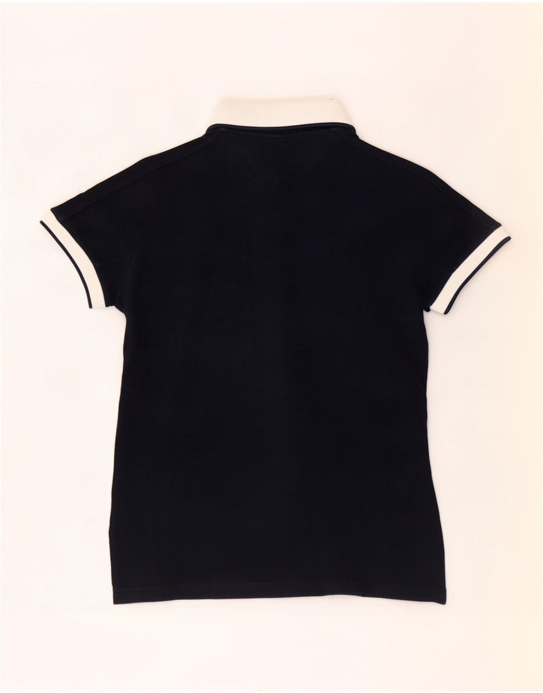 Fred Perry Polo Femme UK 10 Small Bleu Marine Colorblock