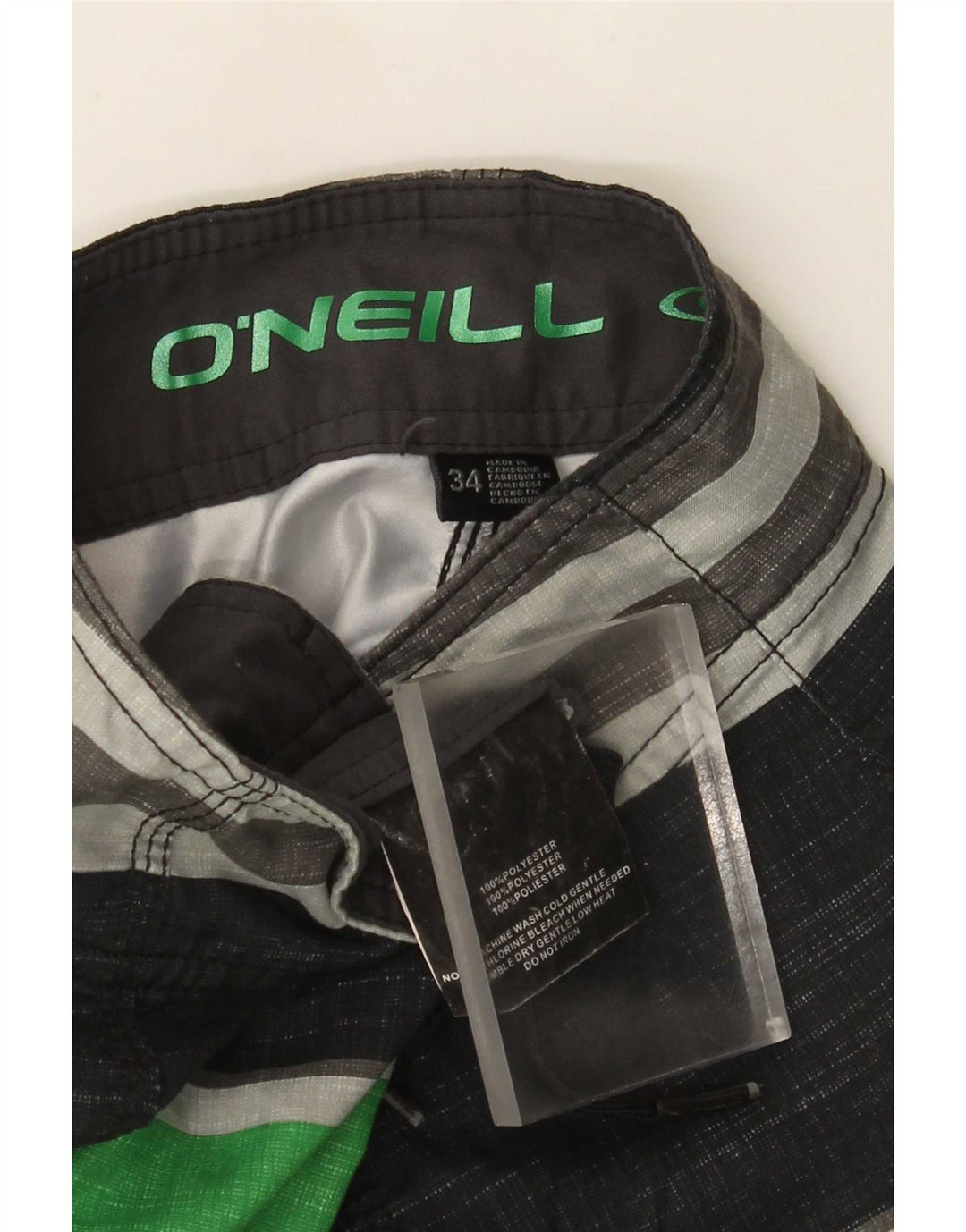 O'Neill Short de bain homme grand noir rayé polyester