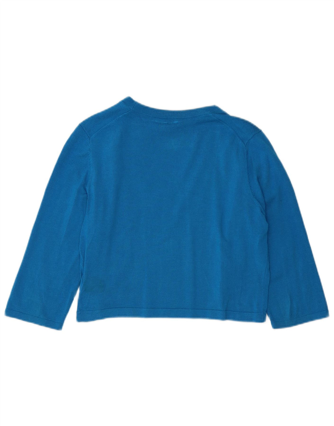 HOBBS Cardigan ouvert à manches 3/4 pour femme UK 12 Bleu moyen Modal