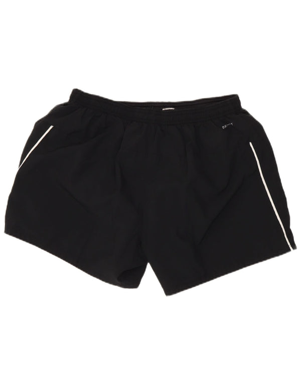 Nike Short de sport Dri Fit pour femme UK 16 Large Noir Polyester