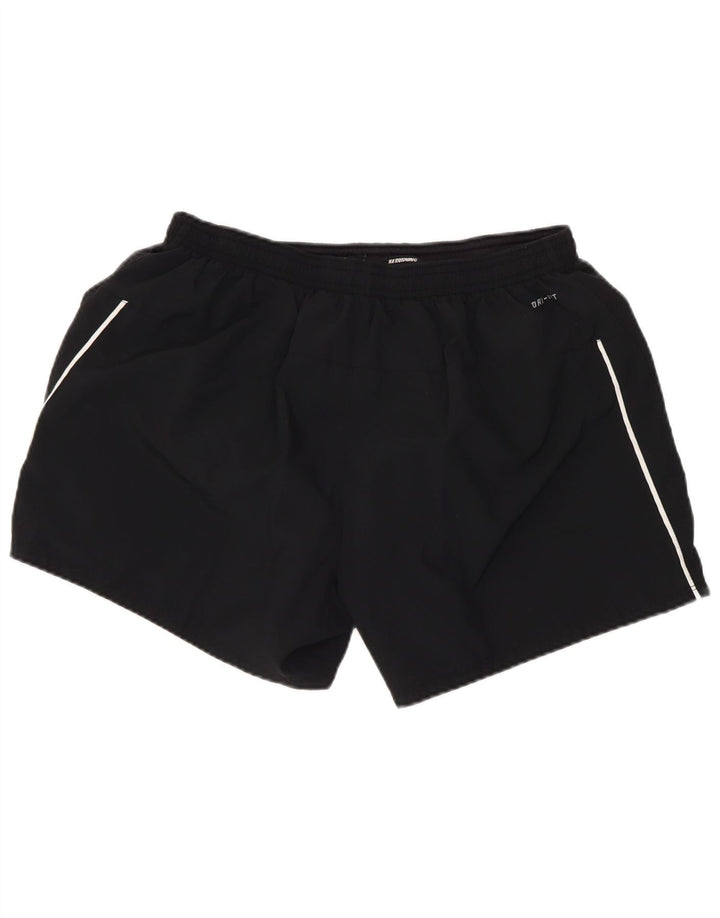 Nike Short de sport Dri Fit pour femme UK 16 Large Noir Polyester