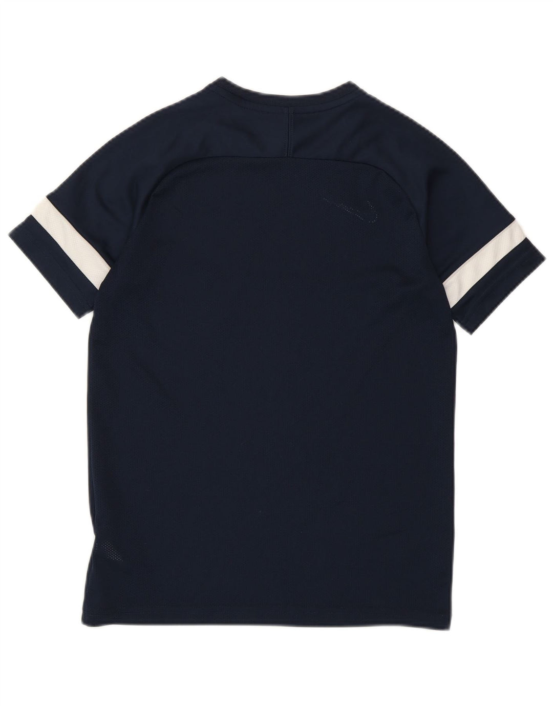 Nike Garçons T-Shirt Top 12-13 ans Large Bleu Marine Rayé Polyester