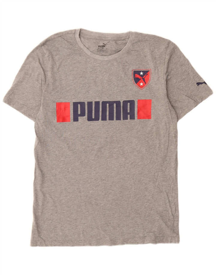PUMA T-Shirt Graphique Homme Petit Gris