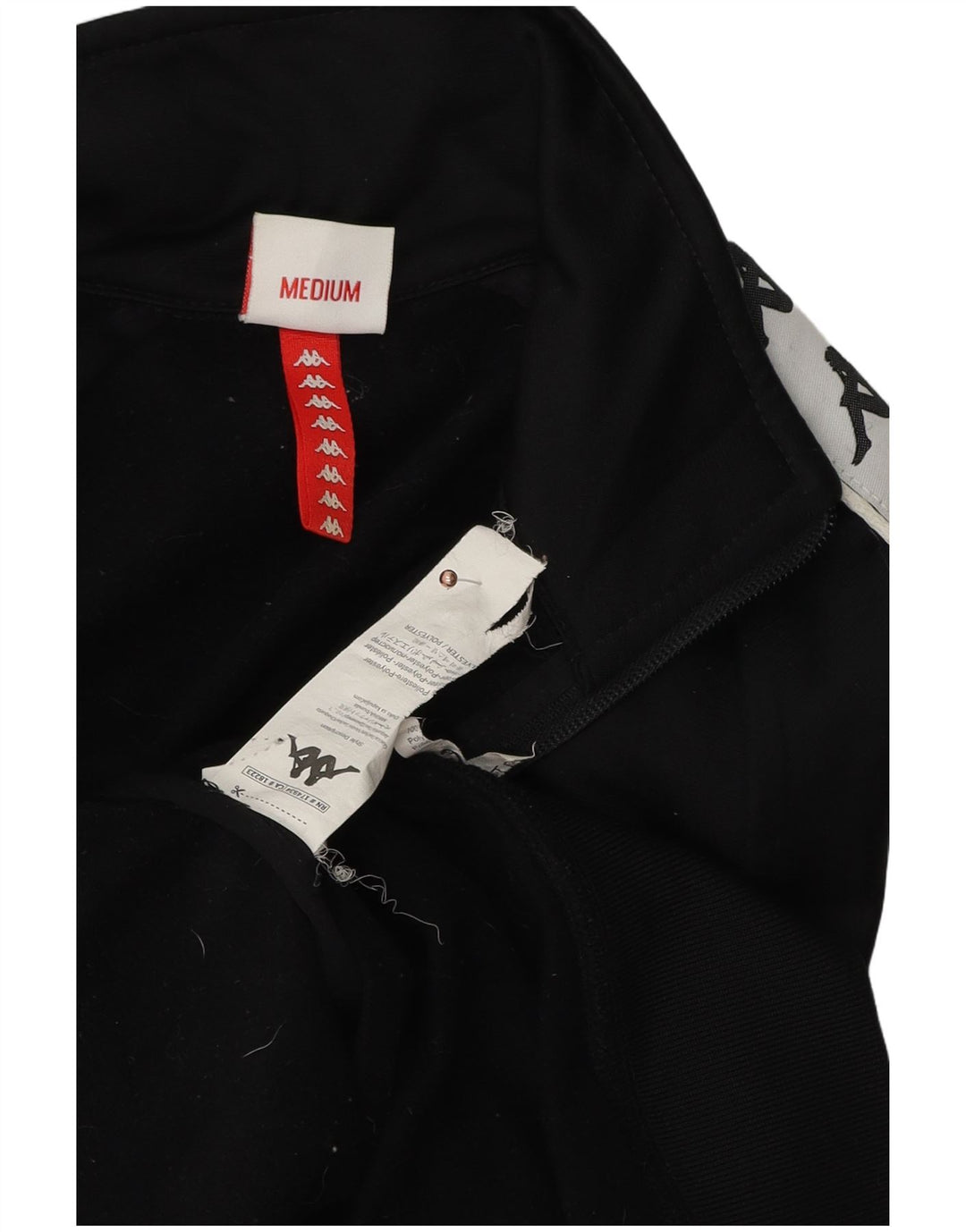 Kappa Veste de survêtement graphique pour femme UK 12 Medium Black Colourblock