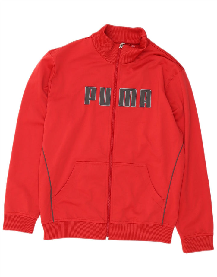 Puma Veste de Survêtement Graphique Garçon 11-12 ans Rouge Polyester