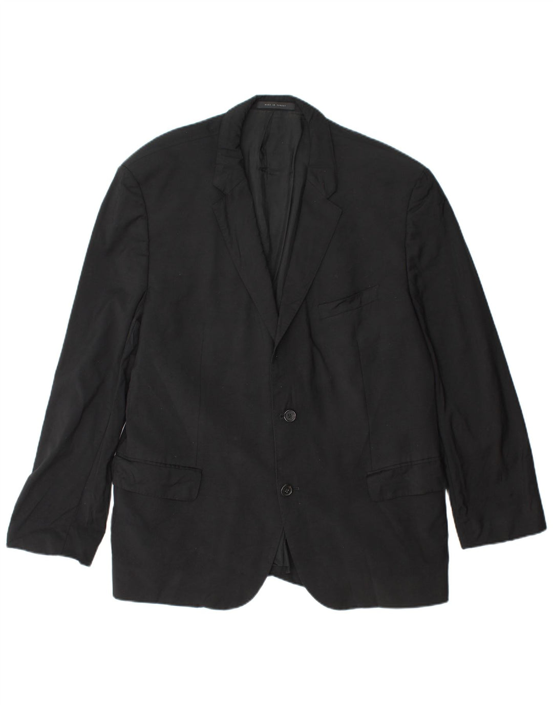HUGO BOSS Veste Blazer Guabello 2 Boutons Homme UK 40 Large Noir Viscose