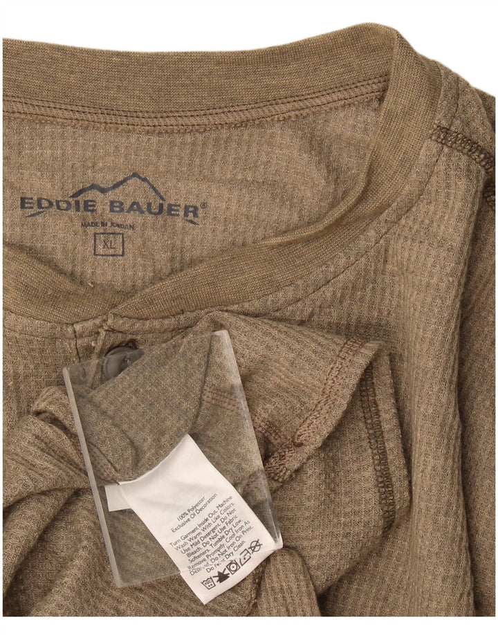 Eddie Bauer Haut pour homme à manches longues en polyester beige