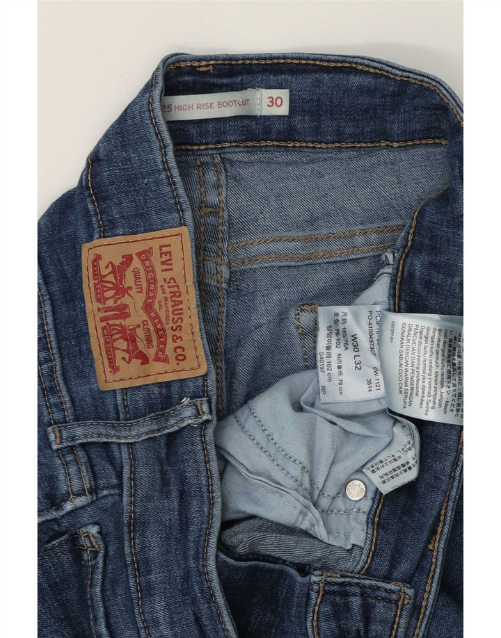 Levi's Jean Bootcut Taille Haute 725 Femme W30 L32 Bleu Coton