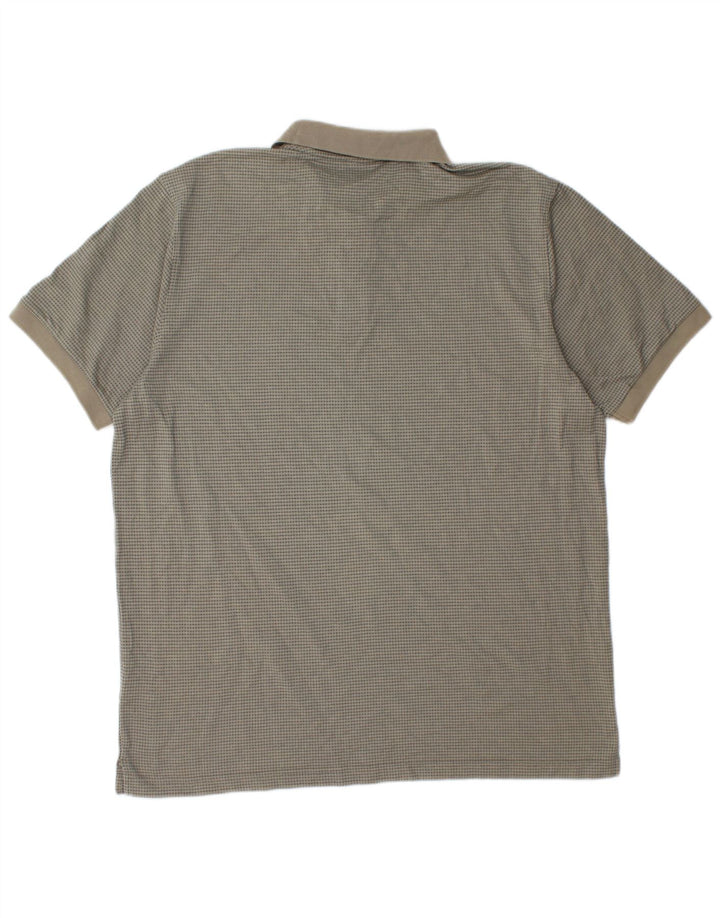 HUGO BOSS Polo Homme 2XL Coton Géométrique Beige