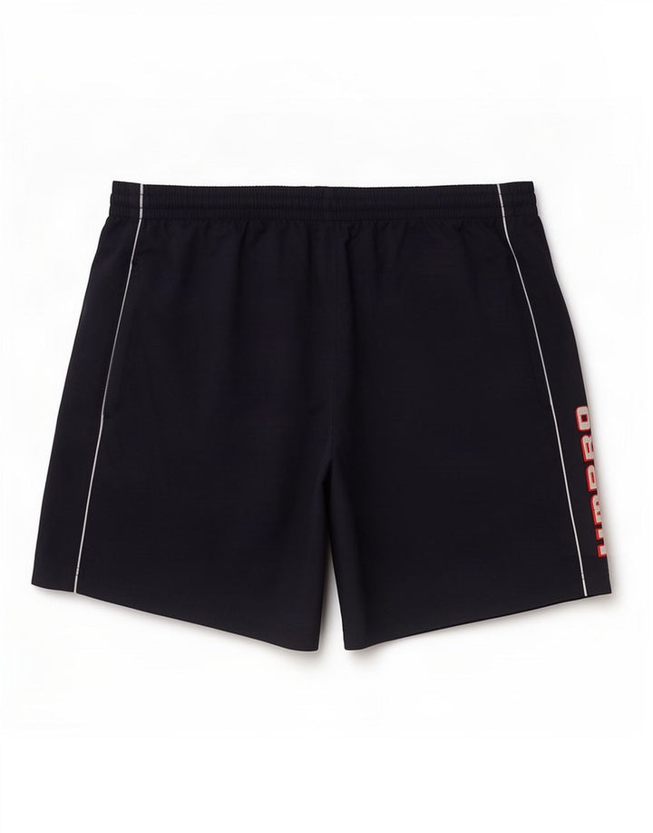 Umbro Short de Sport Graphique Homme Large Bleu Marine Polyester