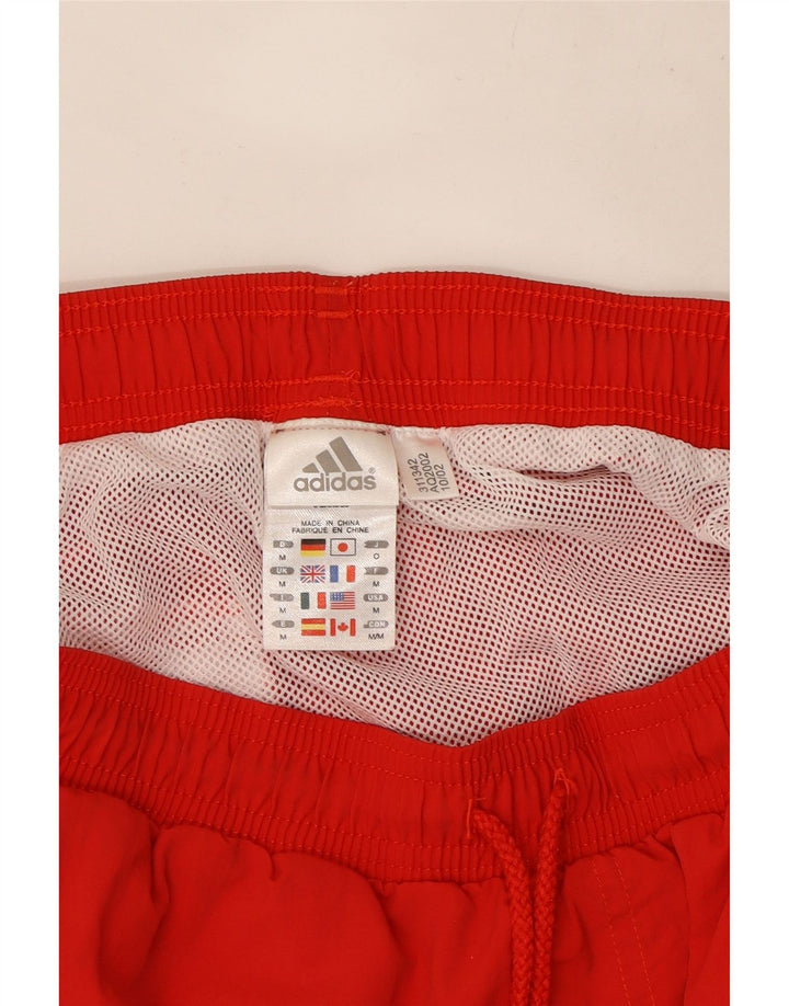 Adidas Short de bain graphique pour homme en polyester rouge moyen