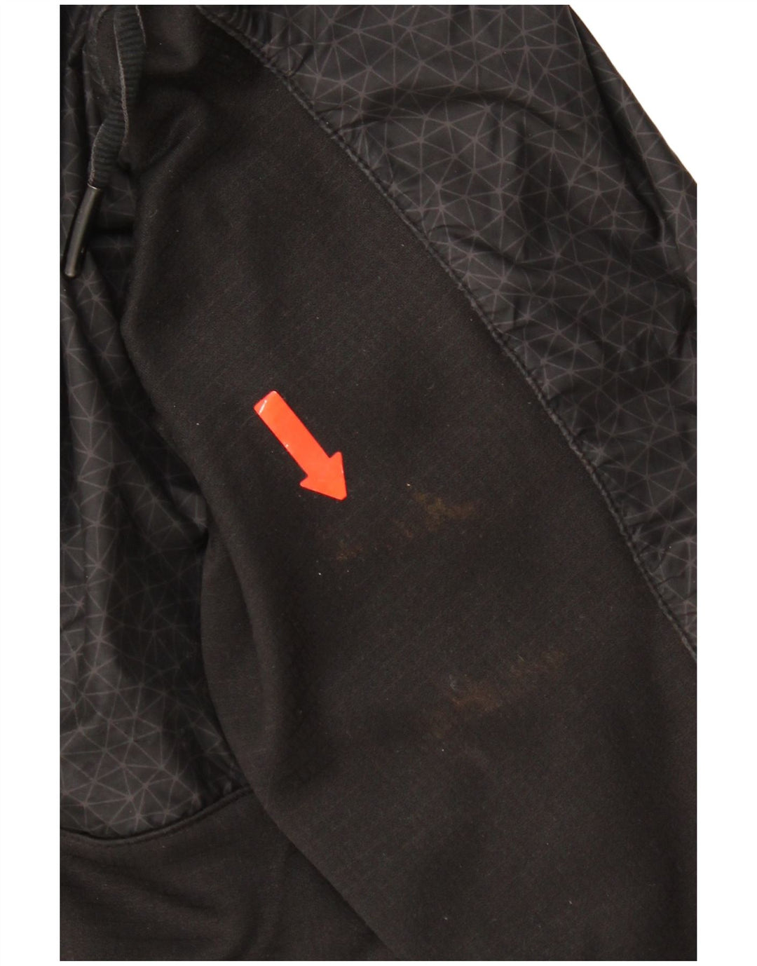 The North Face Pull à capuche zippé graphique pour homme Petit noir géométrique