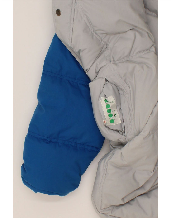 DIADORA Mens Reversible Padded Jacket UK 38 Medium Blue Vintage Diadora and Second-Hand Diadora from Messina Hembry 