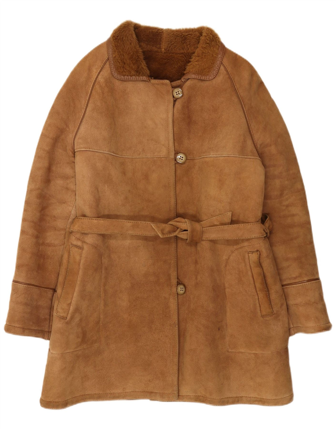 Everest Manteau en peau de mouton pour femme IT 50 XL Beige