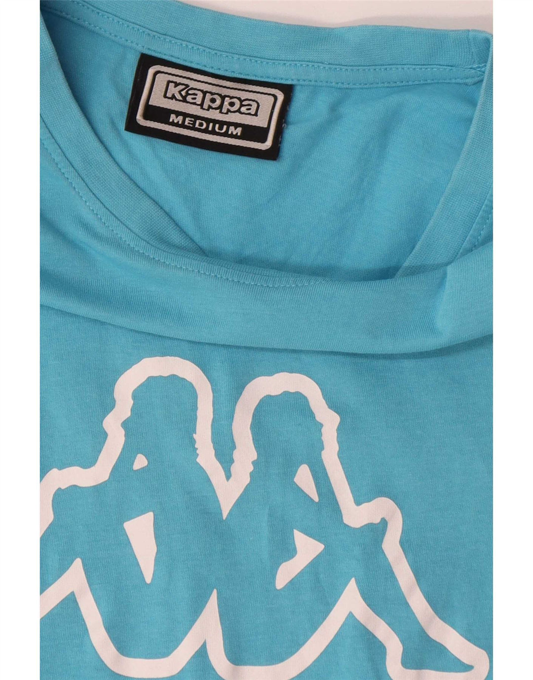 Kappa T-Shirt Graphique Homme Bleu Moyen Colorblock Coton