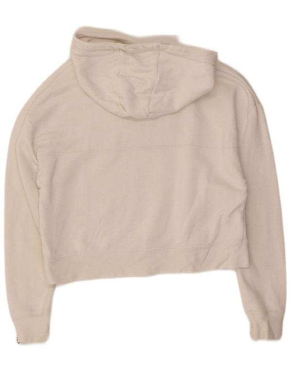 Nike Pull à capuche surdimensionné pour femme UK 6 XS Blanc