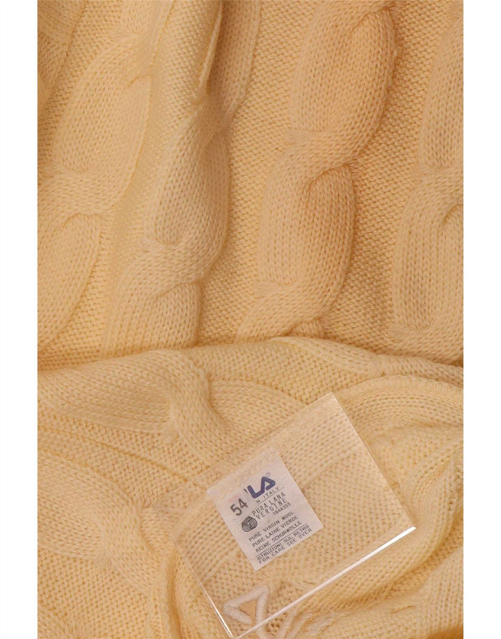 Fila Pull col V homme IT 54 XL laine beige