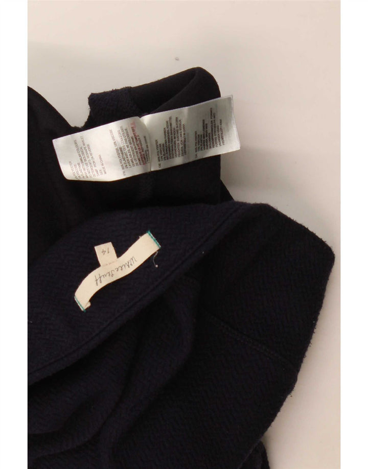 Jupe droite White Stuff pour femme UK 14 Large W36 Bleu marine Polyester