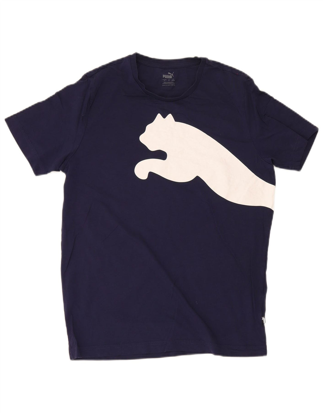 Puma T-Shirt Graphique Homme Petit Bleu Marine Coton