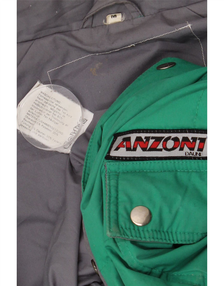 Anzoni Veste matelassée coupe ample pour homme UK 38 Vert moyen Polyester