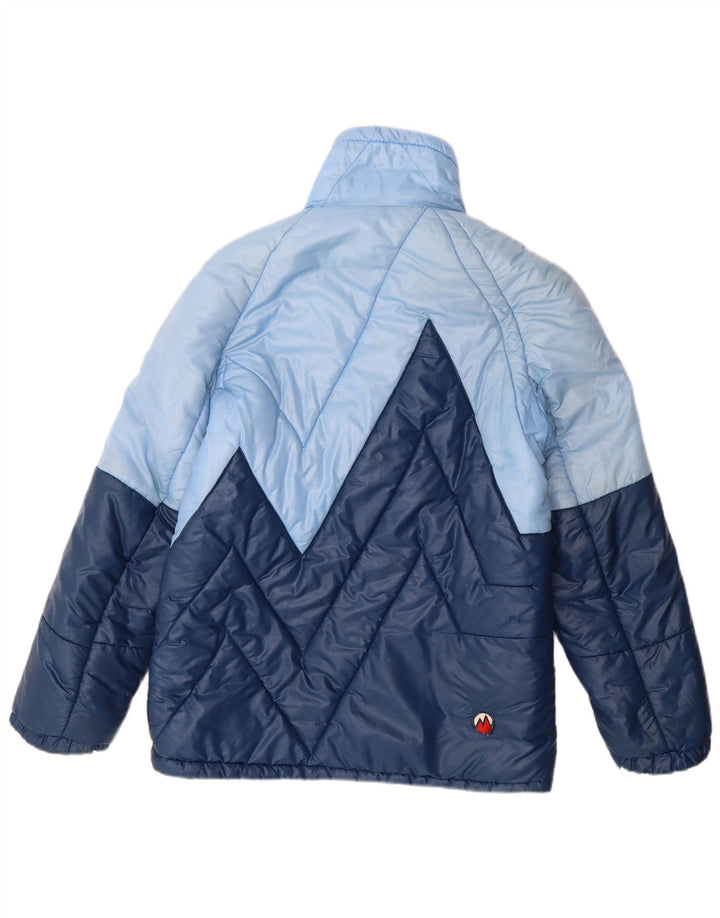 MARILENA Veste matelassée pour homme UK 36 Small Bleu Colorblock