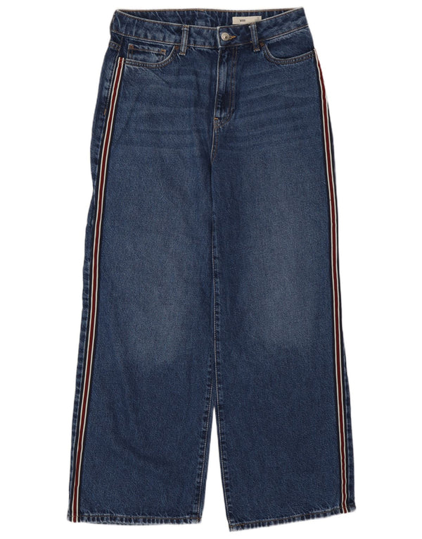 Marks & Spencer Jean large pour femme UK 12 Medium W30 L28 Bleu Coton