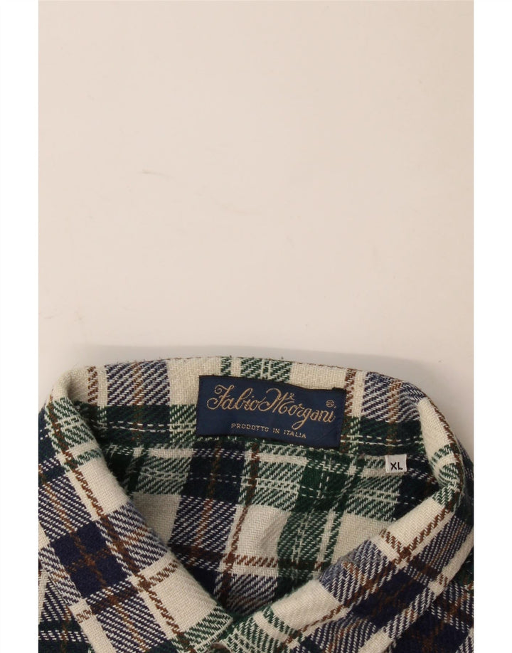 Chemise en flanelle homme vintage XL carreaux multicolores